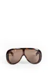 Gucci Rectangular Frame Sunglasses In Brown