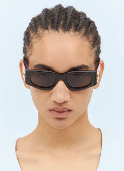 Gucci Rectangular Frame Sunglasses In Brown