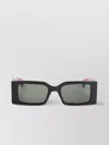 Gucci Rectangular Frame Sunglasses Exaggerated Temples