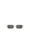Gucci Rectangular Frame Sunglasses In Gray