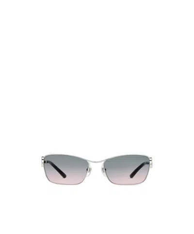 Gucci Rectangular Frame Sunglasses In Gray