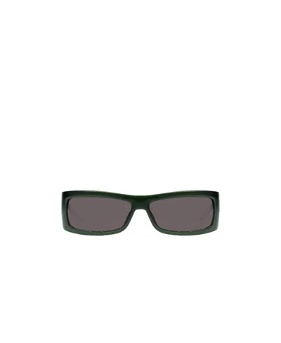 Gucci Rectangular-frame Sunglasses In Gray