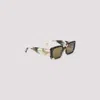 Gucci Rectangular Frame Sunglasses In Brown