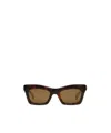 Gucci Acetate Rectangular Sunglasses In Green