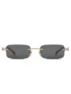 Gucci Rectangular Frame Sunglasses In Multi