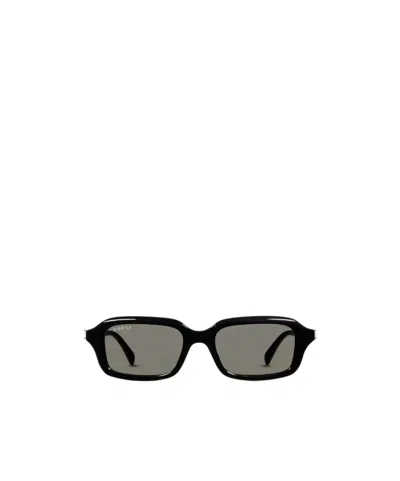 Gucci Rectangular Frame Sunglasses In Metallic