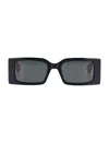 Gucci Rectangular Frame Sunglasses In Multi