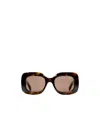 Gucci Rectangular Frame Sunglasses In Nude