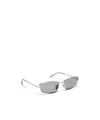 Gucci Rectangular Frame Sunglasses In Transparent