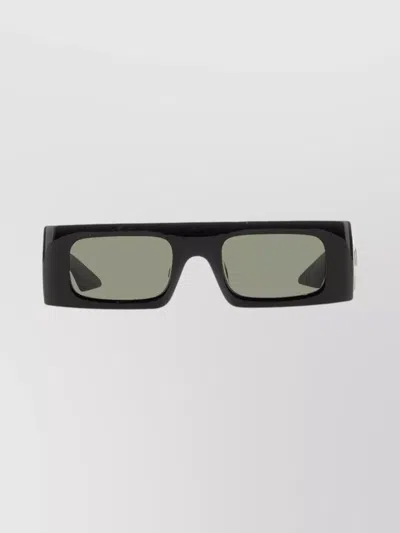 Gucci Rectangle Frame Sunglasses In Havana Havana Green