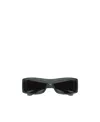 Gucci Rectangular-frame Tinted Sunglasses In Green