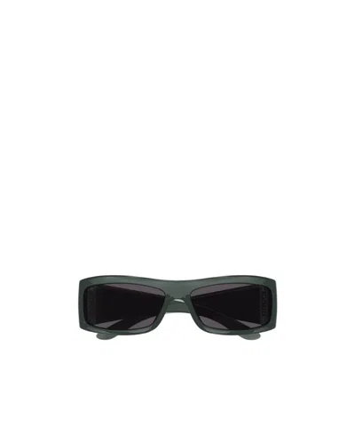 Gucci Rectangular-frame Tinted Sunglasses In Green