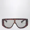 Gucci Rectangular Havana Sunglasses Women In Brown