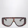 Gucci Rectangular Havana Sunglasses Women In Brown