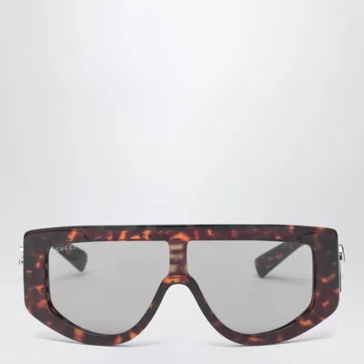 Gucci Rectangular Havana Sunglasses Women In Brown
