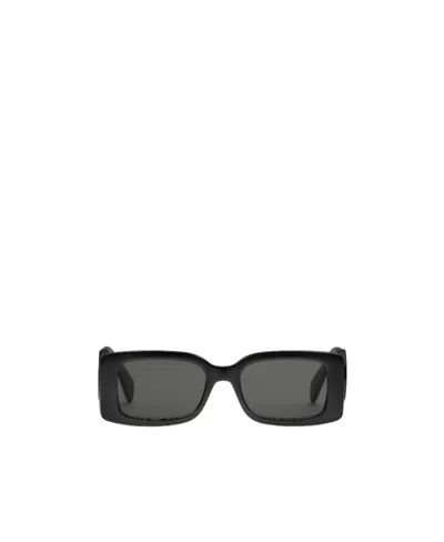 Gucci Rectangular Interlocking G Logo Sunglasses In Black