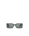 Gucci Rectangular Interlocking G Logo Sunglasses In Gray