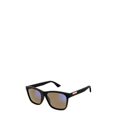 Gucci Rectangular Logo-plaque Glasses In Black