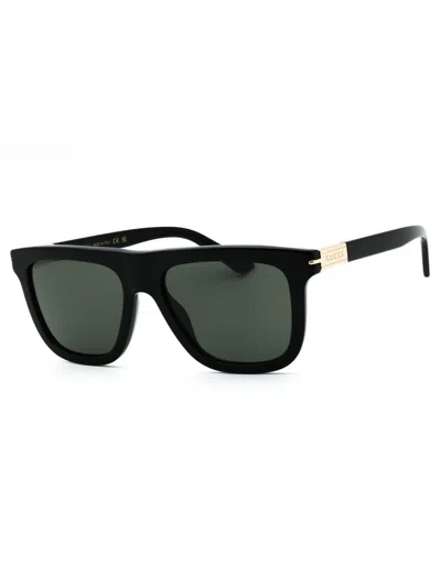 Gucci Rectangular Men's Acetate Sunglasses In Black