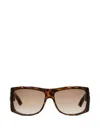 Gucci Rectangular Shape Sunglasses In Brown