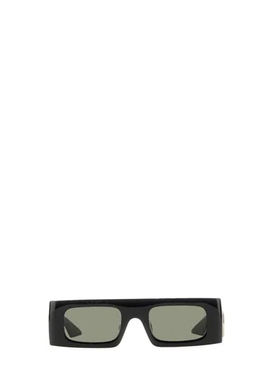 Gucci Rectangle Frame Sunglasses In Havana Havana Green