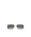 Gucci Silver-silver-brown Metal Sunglasses