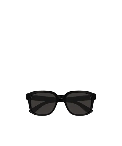 Gucci Rectangular Sunglasses In Black