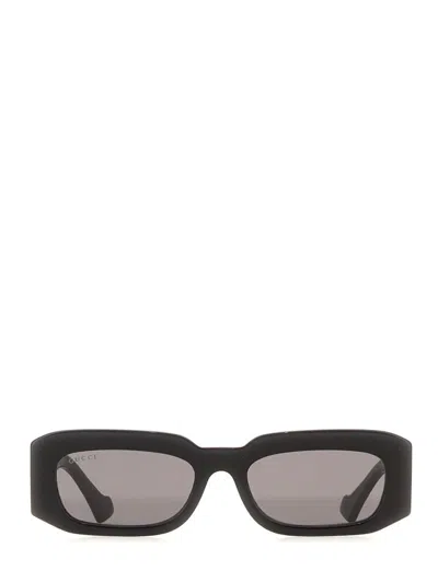 Gucci Rectangular Sunglasses In Black