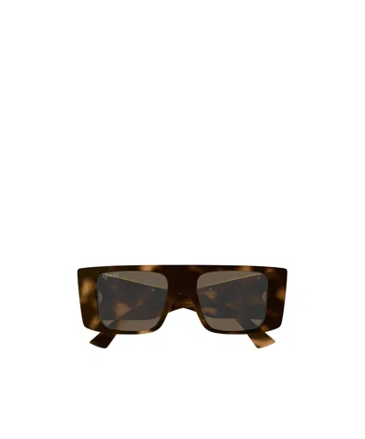 Gucci Rectangular Sunglasses In Black