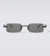 Gucci Rectangular Sunglasses In Black