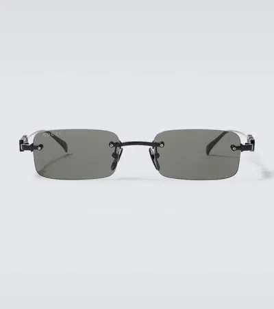 Gucci Rectangular Sunglasses In Black