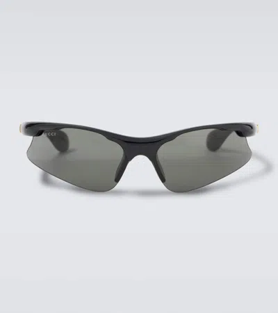 Gucci Rectangular Sunglasses In Black