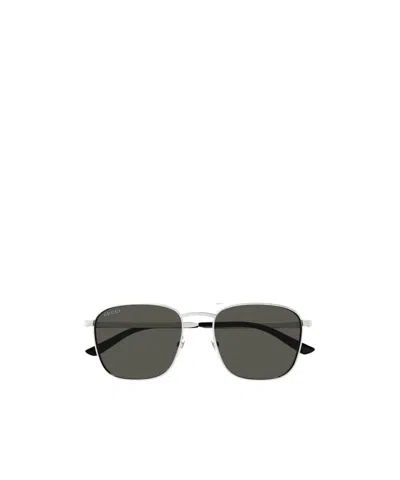 Gucci Rectangular Sunglasses In Black