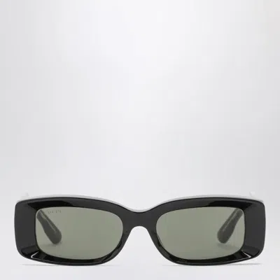 Gucci Rectangular Sunglasses In Black