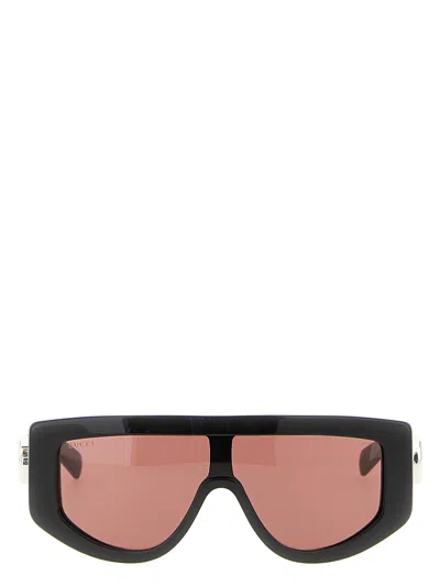 GUCCI RECTANGULAR SUNGLASSES BLACK