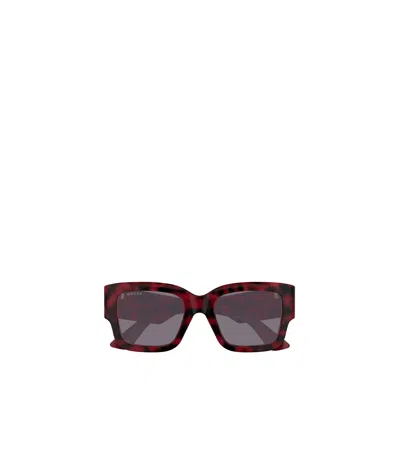 Gucci Rectangular Sunglasses In Black