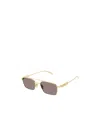 Gucci Rectangular Sunglasses In Gray