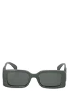 Gucci Rectangular Sunglasses With Cut-out Gg Detailing In Gray