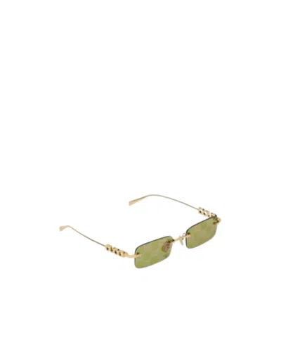 Gucci Rectangular Sunglasses In Green