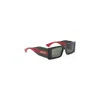 Gucci Rectangular Sunglasses In Glossy Black In Black