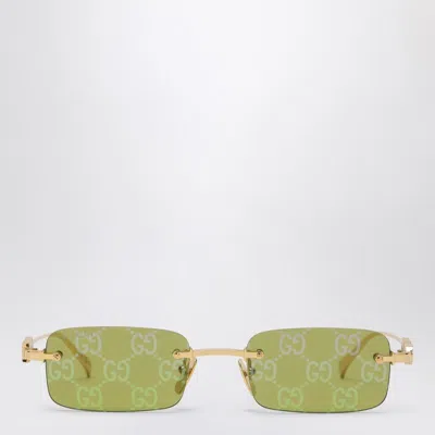 Gucci Women's Rectangular Sunglasses In Yellow