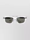 Gucci Rectangular Sunglasses Transparent Frame In White