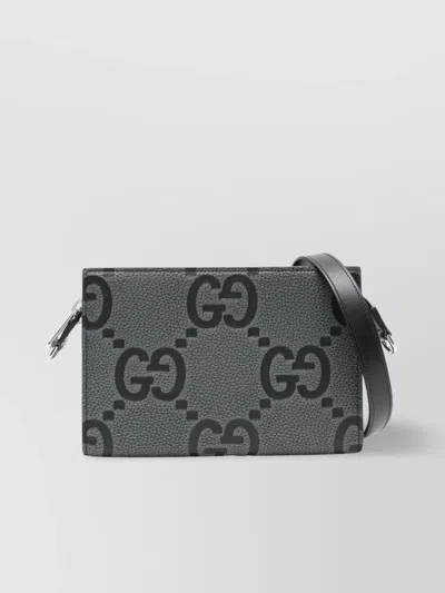 Gucci Rectangular Textured Crossbody Bag With Adjustable Strap