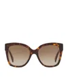 Gucci Rectangular Tortoiseshell Sunglasses In Brown