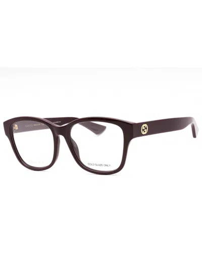 Gucci Rectangular Women's Eyeglasses In Red