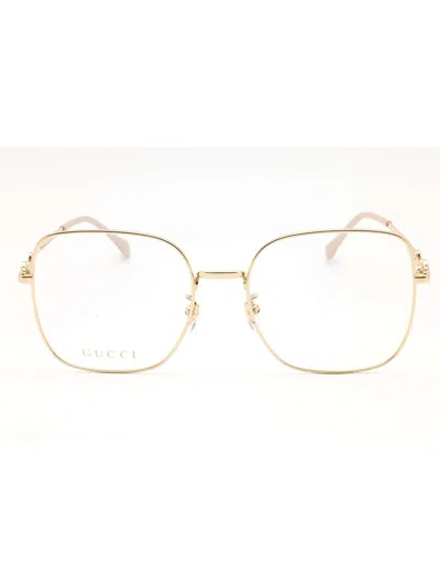Gucci Eyewear Round-frame Glasses In Nude