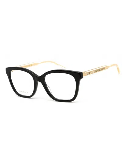 Gucci Rectangular Women's Eyeglasses - High-end Design In Black