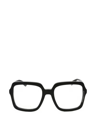 Gucci Rectangular-frame Glasses In Black