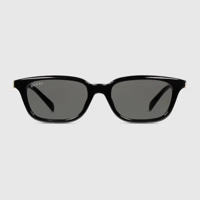 Gucci Rectangular-frame Sunglasses In Black