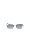 Gucci Rectangular-frame Sunglasses In Blue